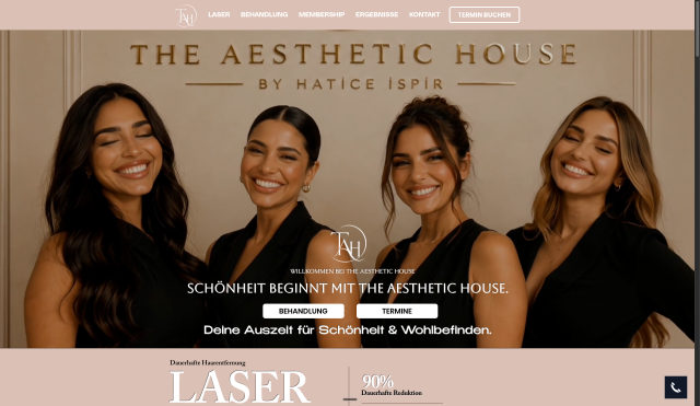 The Aesthetic House – Website
